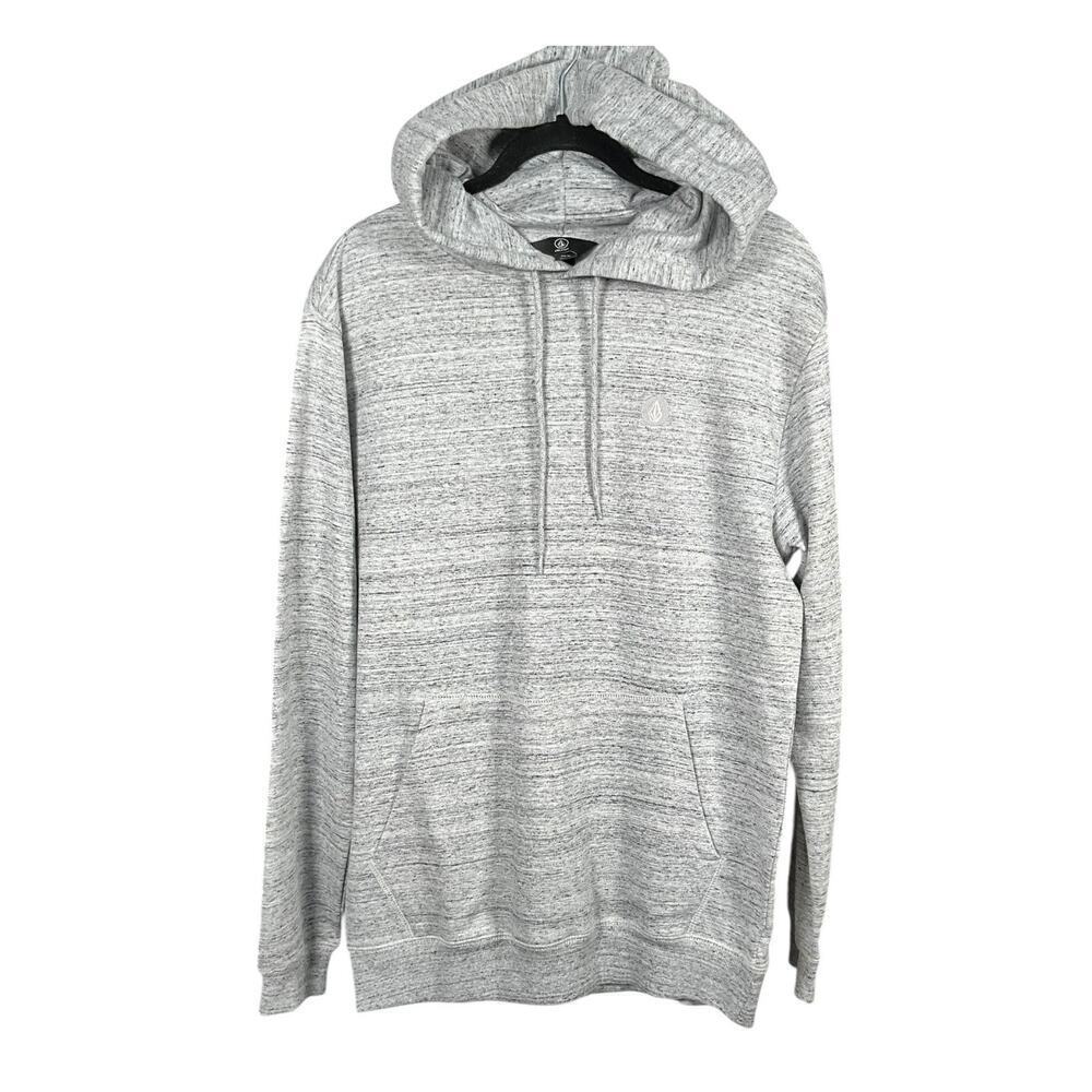 VOLCOM New With Tags Foreman Po Fleece Size Medium Hooded Sweatshirt Gray